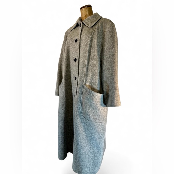 ALORNA' Lazarus of Virginia' Wool blend Single-breasted Union made, Overcoat USA - Picture 4 of 13